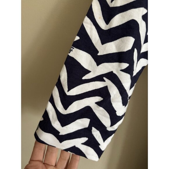 Lilly Pulitzer Charlene Bird Print Navy Dress MEDIUM Nautical Beach Summer - Picture 5 of 12